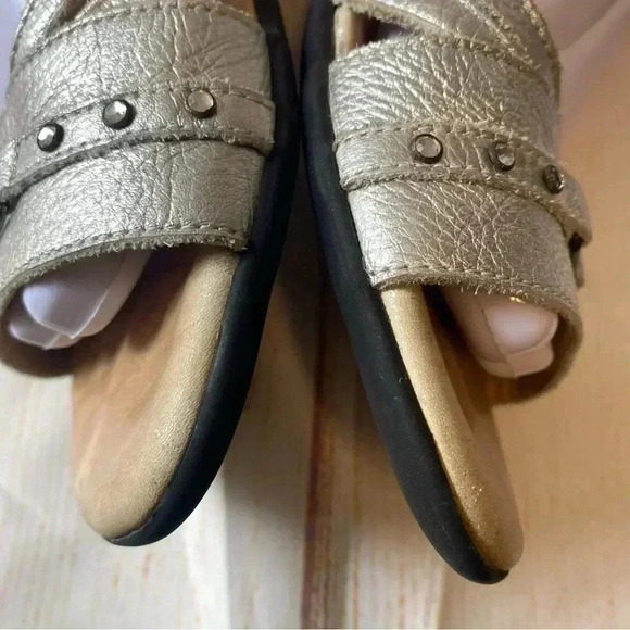 Mephisto Relax Shimmer Nubuck Sandals Size 38 - Picture 7 of 14